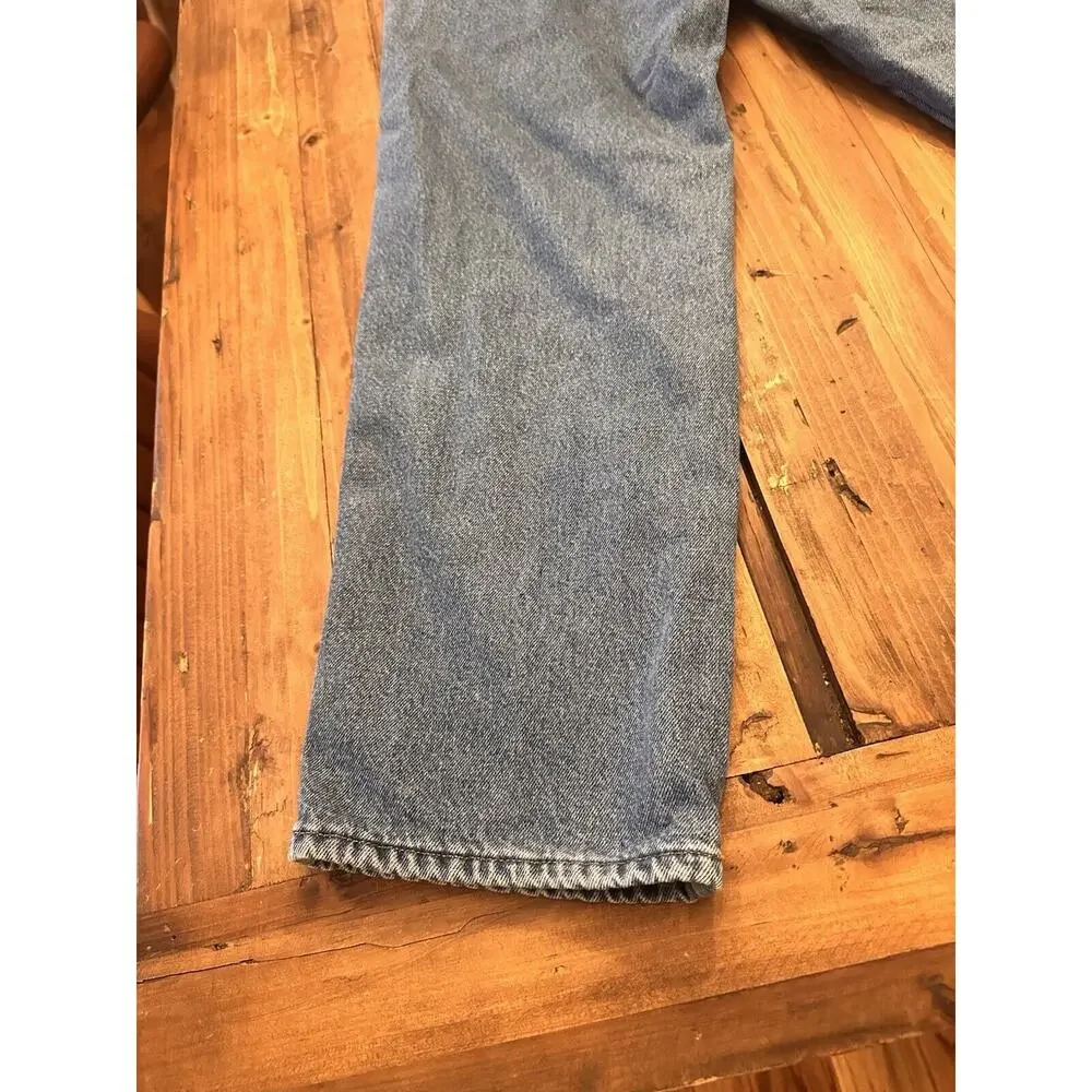 LL Bean Fleece Lined Men’s Relaxed Fit Jeans Size 36 X 29 Hike Fish Outdoors